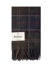 BARBOUR - Sciarpa Braden Tartan con Frange - Verde - LIDIASHOPPING® - Official Website