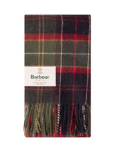 BARBOUR - Brack Patchwork Scarf with Fringes - Red - LIDIASHOPPING® - Official Website