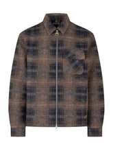 BARBOUR INTERNATIONAL - Overshirt Oswald a Quadri con Zip - Blu - LIDIASHOPPING® - Official Website
