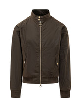 BARBOUR INTERNATIONAL - Bomber Merchant con Collo Alto - Verde - LIDIASHOPPING® - Official Website