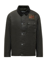 BARBOUR INTERNATIONAL - Workers Jacket with Embroidered Patch - Black - LIDIASHOPPING® - Official Website