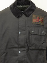 BARBOUR INTERNATIONAL - Workers Jacket with Embroidered Patch - Black - LIDIASHOPPING® - Official Website