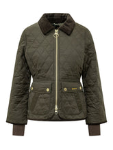 BARBOUR - Fitted Beadnell Quilted Jacket - Green - LIDIASHOPPING® - Official Website