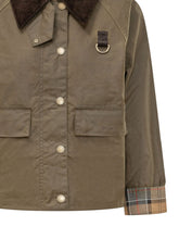BARBOUR - Giacca Spey con Tasche Applicate - Verde - LIDIASHOPPING® - Official Website