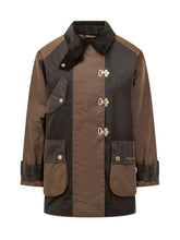 BARBOUR - Felton Giacca con Chiusure a Gancio - Marrone - LIDIASHOPPING® - Official Website