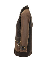 BARBOUR - Felton Jacket with Checked Panels - Brown - LIDIASHOPPING® - Official Website