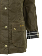BARBOUR - Icons Beadnell Jacket with Checked Sleeves - Green - LIDIASHOPPING® - Official Website