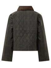 BARBOUR - Giacca Icons Trapuntata con Maniche a Quadri - Verde - LIDIASHOPPING® - Official Website