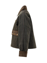 BARBOUR - Giacca Icons Trapuntata con Maniche a Quadri - Verde - LIDIASHOPPING® - Official Website
