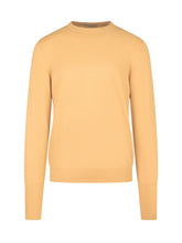 BALLANTYNE - Crewneck Sweater with Ribbed Edges - Orange - LIDIASHOPPING® - Official Website