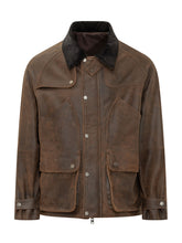 DFOUR - Cappotto Corto con Tasche Applicate - Marrone - LIDIASHOPPING® - Official Website