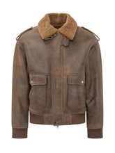 DFOUR - Bomber con Colletto Morbido - Marrone - LIDIASHOPPING® - Official Website