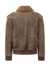 DFOUR - Bomber con Colletto Morbido - Marrone - LIDIASHOPPING® - Official Website