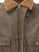 DFOUR - Bomber con Colletto Morbido - Marrone - LIDIASHOPPING® - Official Website