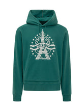 KENZO - Felpa Eiffel Tower con Cappuccio - Verde - LIDIASHOPPING® - Official Website