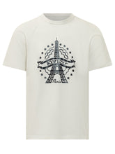 KENZO - T-shirt Eiffel Tower con Stampa Frontale - Bianco - LIDIASHOPPING® - Official Website