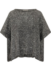 EXTERIOR - Mantella con Paillettes - Nero - LIDIASHOPPING® - Official Website