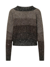 EXTERIOR - Cardigan Corto con Paillettes - Marrone - LIDIASHOPPING® - Official Website