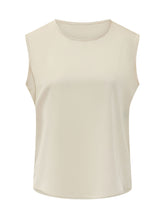 EXTERIOR - Top Senza Maniche con Scollo Tondo - Bianco - LIDIASHOPPING® - Official Website