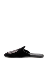 DOLCE & GABBANA - Mule with Ornamental Embroidery - Black - LIDIASHOPPING® - Official Website
