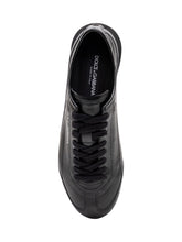 DOLCE & GABBANA - Sneaker Bassa con Lettering Laterale - Nero - LIDIASHOPPING® - Official Website