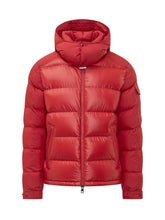 MONCLER - Piumino Maya con Cappuccio - Rosso - LIDIASHOPPING® - Official Website