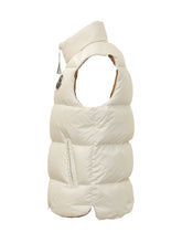 MONCLER - Belice Padded Vest with High Collar - White - LIDIASHOPPING® - Official Website