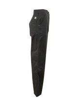 MONCLER - Pantaloni a Gamba Dritta - Nero - LIDIASHOPPING® - Official Website