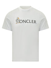 MONCLER - T-shirt con Logo sul Petto - Bianco - LIDIASHOPPING® - Official Website