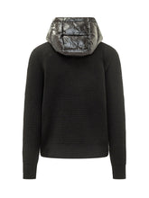MONCLER - Quilted Cardigan with Hood - Black - LIDIASHOPPING® - Official Website