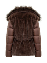 MONCLER - Giacca Immersif con Collo Voluminoso - Marrone - LIDIASHOPPING® - Official Website