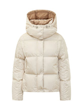 MONCLER - Piumino Castelnew con Cappuccio - Bianco - LIDIASHOPPING® - Official Website