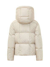 MONCLER - Piumino Castelnew con Cappuccio - Bianco - LIDIASHOPPING® - Official Website