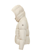 MONCLER - Piumino Castelnew con Cappuccio - Bianco - LIDIASHOPPING® - Official Website