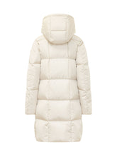 MONCLER - Litte Long Quilted Coat with Hood - White - LIDIASHOPPING® - Official Website