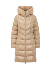 MONCLER - Cappotto Lungo Marusse con Trapuntatura Chevron - Beige - LIDIASHOPPING® - Official Website