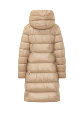 MONCLER - Cappotto Lungo Marusse con Trapuntatura Chevron - Beige - LIDIASHOPPING® - Official Website