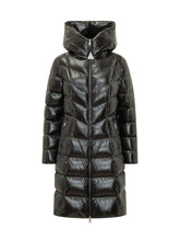 MONCLER - Marusse Long Coat with Chevron Quilting - Black - LIDIASHOPPING® - Official Website