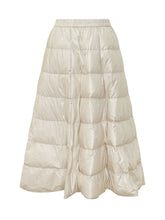 MONCLER - Mini skirt featuring a slightly flared silhouette, regular waist and curly bouclé textured surface. Finished with a straight hem and small applied details at the side. - White - LIDIASHOPPING® - Official Website