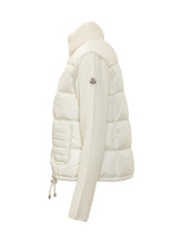 MONCLER - Cardigan Trapuntato con Tasche Frontali - Bianco - LIDIASHOPPING® - Official Website