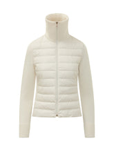 MONCLER - Cardigan con Fronte Trapuntato e Collo Alto - Bianco - LIDIASHOPPING® - Official Website