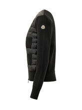 MONCLER - Cardigan con Pannello Trapuntato - Nero - LIDIASHOPPING® - Official Website