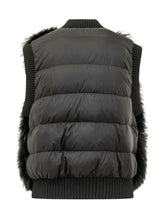 MONCLER - Vest with Voluminous Finish - Black - LIDIASHOPPING® - Official Website