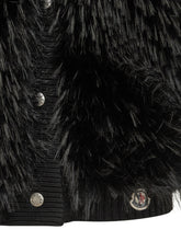 MONCLER - Gilet con Finitura Voluminosa - Nero - LIDIASHOPPING® - Official Website