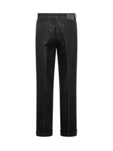 PT TORINO DENIM - Pantaloni Loius a Gamba Ampia con Pinces - Blu - LIDIASHOPPING® - Official Website