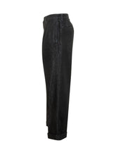 PT TORINO DENIM - Pantaloni Loius a Gamba Ampia con Pinces - Blu - LIDIASHOPPING® - Official Website