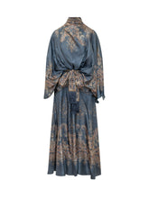 ZIMMERMANN - Valiant Long Gown with Batwing Sleeves - Multicolor - LIDIASHOPPING® - Official Website