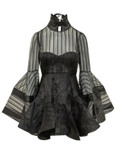 ZIMMERMANN - Abito Mini Valiant con Pannelli Trasparenti - Nero - LIDIASHOPPING® - Official Website