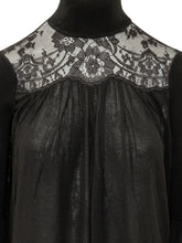 ZIMMERMANN - Blusa con Carrè in Pizzo - Nero - LIDIASHOPPING® - Official Website