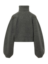 ZIMMERMANN - Maglia Valiant a Collo Alto con Maniche Ampie - Nero - LIDIASHOPPING® - Official Website